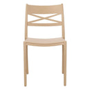 Set 6 Sedie 81x46x52 cm in Polipropilene Tortora