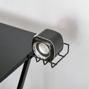 Scrivania da Gaming 106x60x93,5 cm con Ripiano in MDF e Metallo Nero
