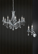 Applique da Interno  E14 in Metallo Cromo