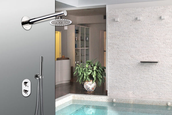 Braccio Doccia Bagno Deviatore Miscelatore e Doccetta in Acciaio Ama Luxury Aurora prezzo