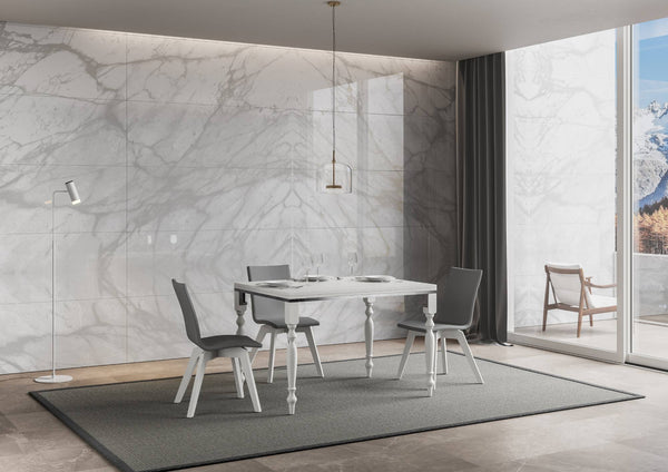 Tavolo Allungabile 120-240x90x78/80 cm Romagna Libra Bianco Frassino online