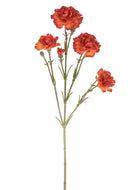 Set 8 Fiori Artificiali di Garofanello Altezza 62 cm Arancio