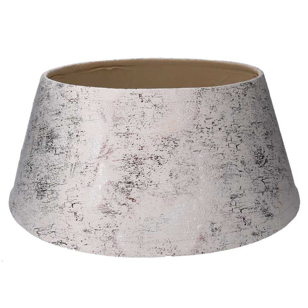 Copri base albero tessuto bianco tondo cm Ø56xh25 online