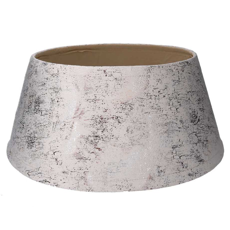 Copri base albero tessuto bianco tondo cm Ø56xh25