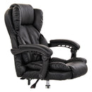 Sedia Direzionale da Ufficio Reclinabile in Similpelle Nera