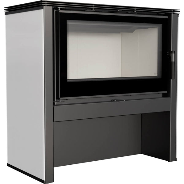 prezzo Stufa a Legna 6/16KW in Acciaio Flig Sheridan Bianca