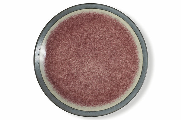 sconto Set 6 Piatti Piani Ø27,5 cm in Gres Villa d'Este Home Tivoli Rosa Bahamas