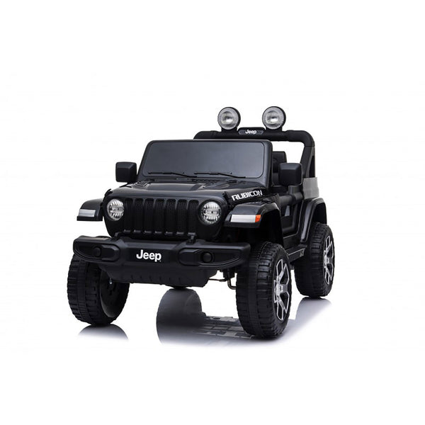 sconto Macchina Elettrica per Bambini Fuoristrada Jeep Wrangler Rubicon 12V con Telecomando Nero