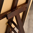 Cavalletto Treppiede da Pittura 51,5x71,5x134,5 cm in Legno di Pino Marrone