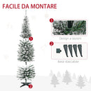 Albero di Natale Artificiale Innevato 180 cm 390 Rami  Pino Verde