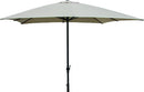 Ombrellone da Giardino 2x3 m Palo Ø38 mm in Metallo Becker Beige
