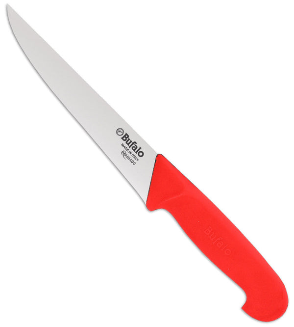 Coltello per Scannare Lama 18 cm Bufalo Scanno Costa Dritta S95/18 Manico Rosso sconto