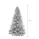Albero di Natale Artificiale H275 cm Abete innevato 8400 Led e 1274 Tips 