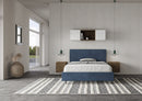 Letto Matrimoniale Adele Blu Varie Misure