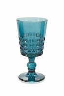 Set 6 Calici Ø8,4x17 cm in Vetro Villa d'Este Home Tivoli Pixel Multicolor