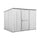 Casetta Box da Giardino in Lamiera di Acciaio Porta Utensili 260x185x192 cm Enaudi Bianca