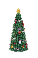 Albero di Natale con musica e movimento 21 cm in Resina