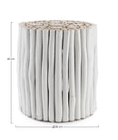 Tavolino Guadalupe Bianco in Legno