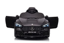 Macchina Elettrica per Bambini 12V Licenza Ufficiale Mercedes CLE53 Sedile in Pelle Nero