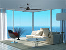 Ventilatore da Soffitto con 3 Pale in Abs Ø132 cm 3 Velocità Martec Triumph Nero