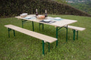 Set Birreria da Giardino Pieghevole in Legno e Acciaio
