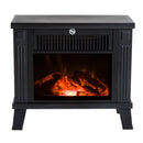 Camino Elettrico da Terra Effetto Fiamma 600W/1200W Nero 