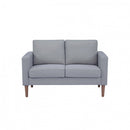 Divano 2 Posti Ramsey 137x73x82 h cm in Tessuto Grigio chiaro