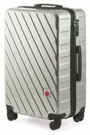 Set 2 Valigie Trolley Rigide in Policarbonato 4 Ruote TSA Soriani Silver