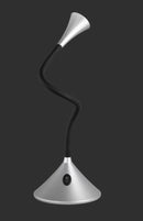 Lampada tavolo da Interno a LED in Plastica Argento