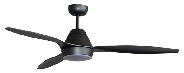 sconto Ventilatore da Soffitto con 3 Pale e LED Ø132 cm 3 Velocità Martec Triumph Nero