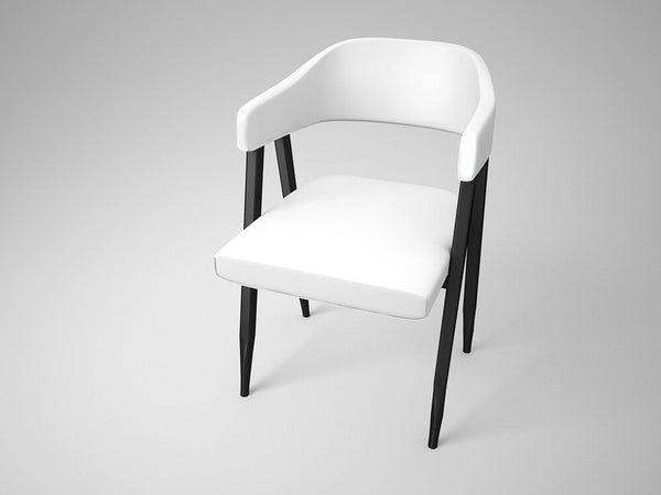 Set di 2 Sedie in PU Morbido 79x56x54cm TFT Chair Bianco online