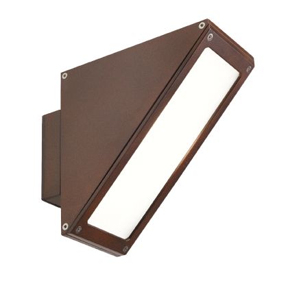 Lampada Applique Alta con Led Colore Corten per Esterno Linea Three Livos acquista