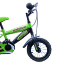 Bicicletta per Bambini 16" con borraccia e telaio in acciaio Verde