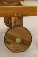 Lettino Prendisole da Giardino in Legno con Ruote Soriani Bali