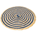 Set 6 Tovagliette Tonda in Rafia Ø39 cm Villa d'Este Home Tivoli Spiral