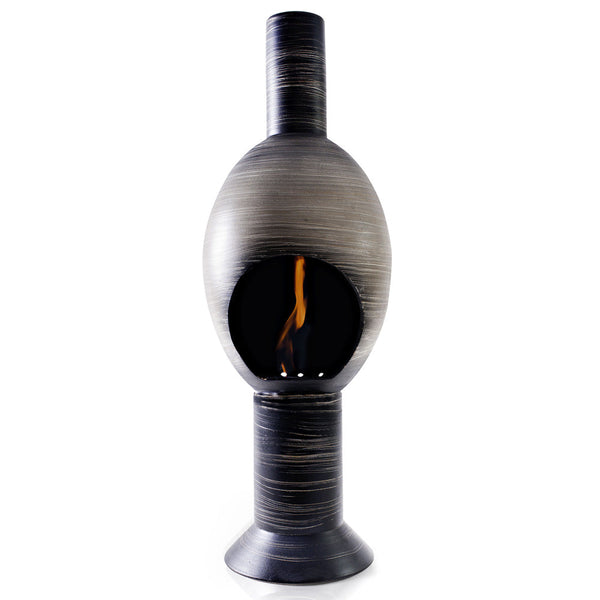 Camino a Bioetanolo da Pavimento in Ceramica 30x95 cm Ferazzoli Uovo Grigio Millerighe prezzo