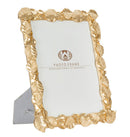 Cornice Old Leaf 26x2x31 cm in Poliresina e Vetro Oro