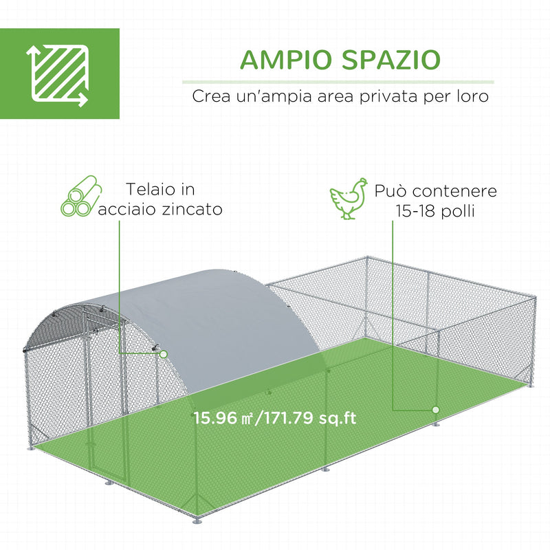 BPS Gabbia Uccelli Metallo con Mangiatoia Abbeveratoio Altalena