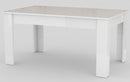 Tavolo Allungabile 90x90/180x75 cm Jesi Cemento Bronx