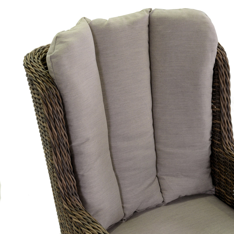 Poltrona da Giardino in Polyrattan Baltimora Grigio