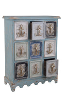 Mobile Formato da 9 Cassetti con Ancore H 105 cm