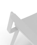 Set 4 Sedie 61x51,5xH82 cm in Legno e Metallo Woody capotavola Bianco