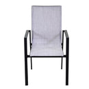 Sedia da Giardino 56,5x65xh93 cm in Alluminio e Texilene Cleveland Antracite