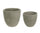 Set 2 Vasi Brush Basso Salvia