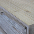 Cassettiera 5 Cassetti 60x40x95 h cm in Legno di paulownia Tortora