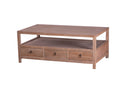 Tavolo Basso con Cassetti H 48 cm