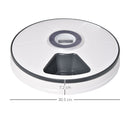 Distributore Automatico Cibo Cani e gatti Ø30,5x7,2 cm a Batteria con Timer e Display