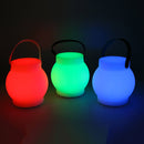 Lampada 12 Led Multicolor Ø15x15 cm Bluethoot in Polietilene Bianca