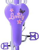 Bicicletta per Bambine 20" Freni Vbrake con Cestino e Portapacchi Viola e Bianco
