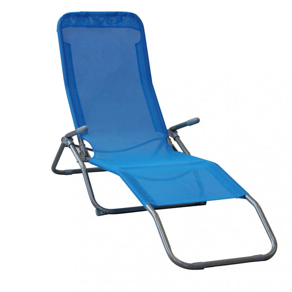 prezzo Spiaggina Samba 143x59x97 h cm in Textilene Blu